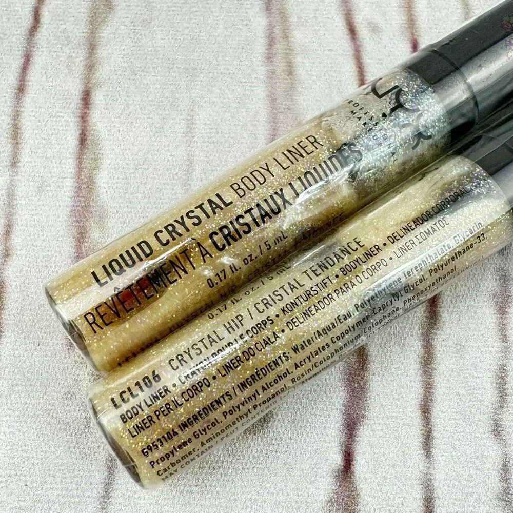 NYX Professional Makeup Liquid Crystal Liner Crystal Hip 0.17 fl oz LCL 106 Pk-2